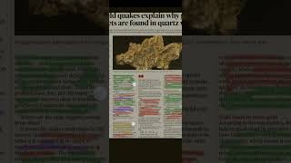 New research news why gold form in veins of quartz gk geologygeologist geologists upsc [upl. by Wolk]