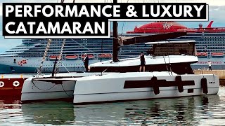 McConaghy 60 PERFORMANCE SAILING CATAMARAN  Luxury Cruising Liveaboard Yacht Tour [upl. by Nannahs956]