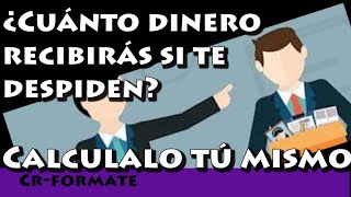 Calcula tu indemnización por despido improcedente disciplinario u objetivo simulador de finiquito [upl. by Aeniah818]