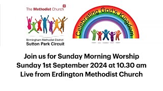 Join us for our Morning Worship Service from Erdington Methodist Church [upl. by Leshia]