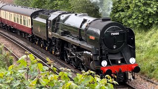 70000 “Britannia” heads to Robertsbridge for the KampESR 50th Anniversary Gala [upl. by Mitzi]