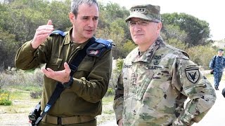 EUCOM Commander Scaparrotti visit to Israel March 2017 [upl. by Belsky]