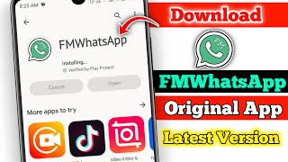 How To Download FMWhatsApp Latest Version 2023  FMWhatsApp Download kaise Kare 2023 [upl. by Ebeohp]