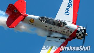 Aeroshell T6 Texan Solo Aerobatics  Black Flag 2020 [upl. by Seyler]