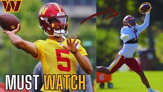 Jayden Daniels amp The Washington Commanders Training Camp Looks UNSTOPPABLE  Commanders Camp News [upl. by Manda]