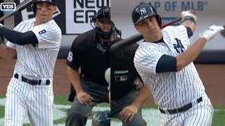 TBNYY Ellsbury Sanchez slug backtoback homers [upl. by Concettina]