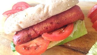 SALCHICHAS VEGANAS PARA HOT DOG  FÁCILES Y SALUDABLES [upl. by Notserp131]