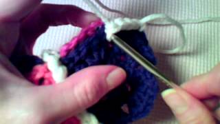 How to Crochet  Joining squares with single crochet stitches [upl. by Eelrebmik183]