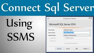 How to Connect Sql Server Using SSMSPart1 [upl. by Maretz510]