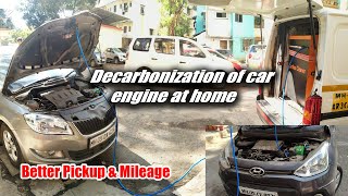 Decarbonization of car engine at home  For Pickup Mileage amp Reduce Engine Noise BlackSmoke [upl. by Ariaec]