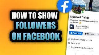 HOW TO SHOW FOLLOWERS ON FACEBOOK LITE 2022  FACEBOOK FOLLOWER OPTION [upl. by Iv]