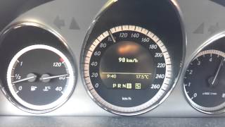 Mercedes C 350 Kickdown Acceleration Sound [upl. by Tterab]