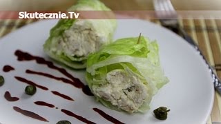 Przekąska proteinowa burrito z sałaty lodowej  SkutecznieTv HD [upl. by Asus355]