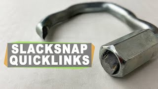 SlackSnap  Camp amp Maillon Rapide quick Links are all rated the same when cross loaded Slow Motion [upl. by Akirderf588]