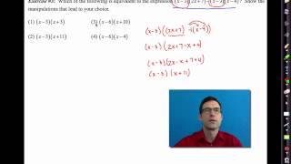 Common Core Algebra IUnit 1Lesson 9More Structure Work [upl. by Nnayelhsa]