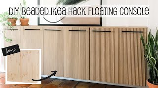 DIY IKEA Hack  Modern Floating Console [upl. by Diver249]