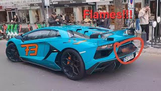 Lamborghini Aventador SVJ Gintani terrorizes Düsseldorf RIP Headphone users gintani lamborghini [upl. by Amling476]