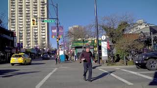 Walking in Downtown Vancouver Canada  Davie Street  City Walk 2018 [upl. by Menon]