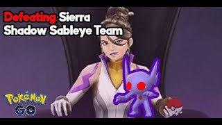 Defeating Team Go Rocket Leader Sierra Shadow Sableye Team in Pokémon o2023 [upl. by Eelarac]