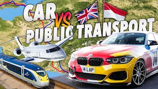 Racing My Friend 1000 miles to Monaco  730BHP M140i vs Public Transport [upl. by Larred]