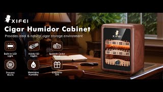 XIFEI Humidor Cabinet Holds Up to 150 Cigars [upl. by Palm343]