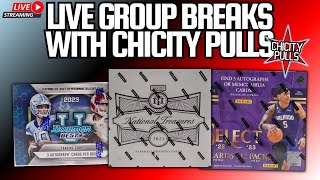 THURSDAY NIGHT SPORTS CARDS GROUP BREAKS WITH CHICITY PULLS [upl. by Iseabal]