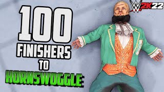 100 Finishers to Hornswoggle  WWE 2K22 [upl. by David63]