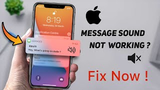 iPhone Message Notification Sound Not Working  Muting Text Conversations FIX [upl. by Nnaed]