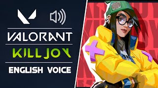 VALORANT  All Killjoy quotes  voice lines [upl. by Einahpehs763]