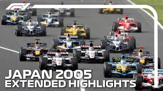 Extended Race Highlights  2005 Japanese Grand Prix [upl. by Lacee]