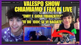 VALERIO MAZZEI E SESPO VALESPO INCONTRANO I FAN IN LIVE W GIOIA ED ENRY FIDANZATI BACIO [upl. by Alleen]