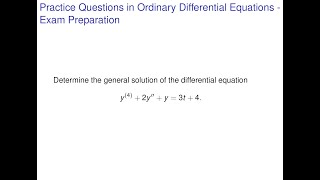 Deferential Equation y  2y  y  3t  4 [upl. by Jona]