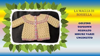 💛💞💋💝 Morbido golfino a uncinetto per neonato 03 mesi crochet uncinetto handmade italianfashion [upl. by Samira567]