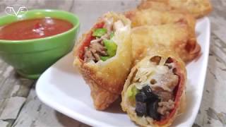 Supreme Pizza Egg Rolls Recipe  Episode 503 [upl. by Aseiram]