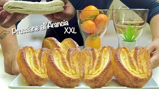 PRUSSIANE ALL’ARANCIA solo 3 ingredienti PASTA SFOGLIA ACQUA E ZUCCHERO velocissime [upl. by Basile]