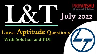 LampT Latest Aptitude Questions and answers  LampT Aptitude questions  LampT aptitude question pdf [upl. by Atlas]