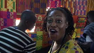 Inside Bonwire Famous Kente Weaving Village  Ghana Nov 2017 Tour [upl. by Nedaj]