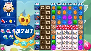 Candy Crush Saga Level 3781  Super Hard Level  No Boosters  3 Sugar Stars 🌟🌟🌟 [upl. by Dewey]