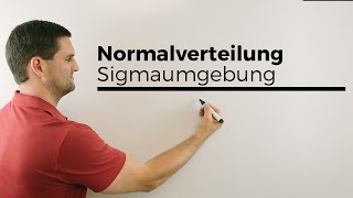 Normalverteilung k gesucht Anschaulich mit Sigmaumgebung ohne PhiTabelle [upl. by Morgenthaler]