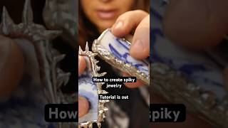 How to create spiky jewelry by soldering Soft soldering Jewelry making [upl. by Hock]