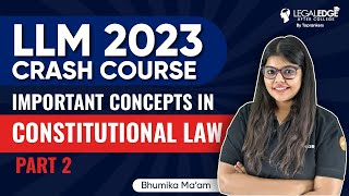 Constitutional Law for CLAT PG 2023 Part 2  Constitutional Law Lecture for CLAT PG Preparation [upl. by Eulalie897]