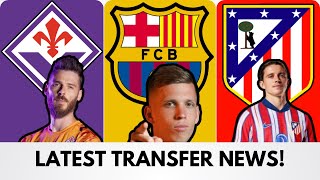 DE GEA TO FIORENTINA✅ OLMO TO BARCELONA✅LATEST CONFIRMED TRANSFERS  Transfer News 1 [upl. by Mcbride296]