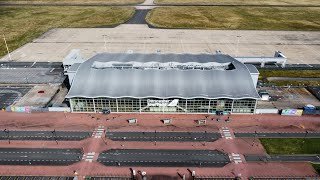 Doncaster Sheffield Airport The Abandoned Airport  4K Drone Footage [upl. by Belldame]