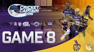 CRICKET CAPTAIN 2016  KOLKATA KNIGHT RIDERS IPL  GAME 8 RCB VS KKR [upl. by Eenhat402]