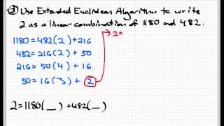 The Extended Euclidean algorithm [upl. by Mil449]