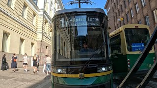 22Minute 4K Tram Tour of Helsinki in 4K [upl. by Ventura]