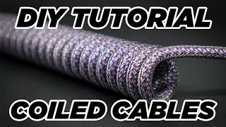 DIY Cable Coiling Tutorial  Coiled Cables for Mechanical Keyboards [upl. by Eneja]