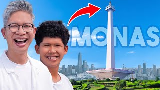 AJAK LUCKY MASUK DAN NAIK KE MONAS PERTAMA KALI [upl. by Ahsercul579]