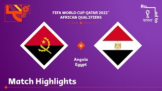 Angola v Egypt  FIFA World Cup Qatar 2022 Qualifier  Match Highlights [upl. by Lipscomb]