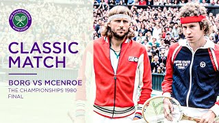 Bjorn Borg vs John McEnroe  Wimbledon 1980 Final  Full Match [upl. by Joe955]